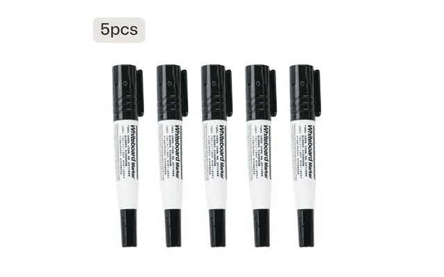Black Whiteboard Markers - 5 Pcs