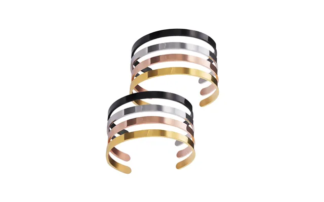 Stainless Steel Cuff Bracelets 8pcs