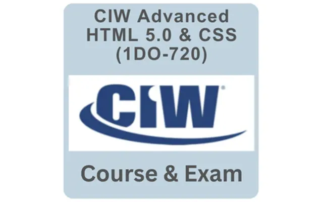 Ciw Advanced Html 5.0 & Css3 Online Training With Live Labs And Exam 1d0-720