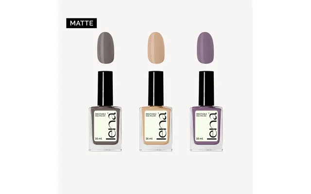 Lena Breathable Nail Polish Bundle - Matte-r Of Faith