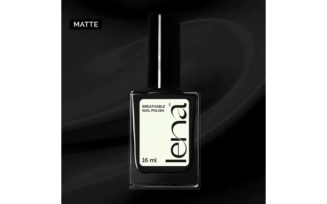 Lena Matte Breathable Nail Polish - Nails Black Coffee Light