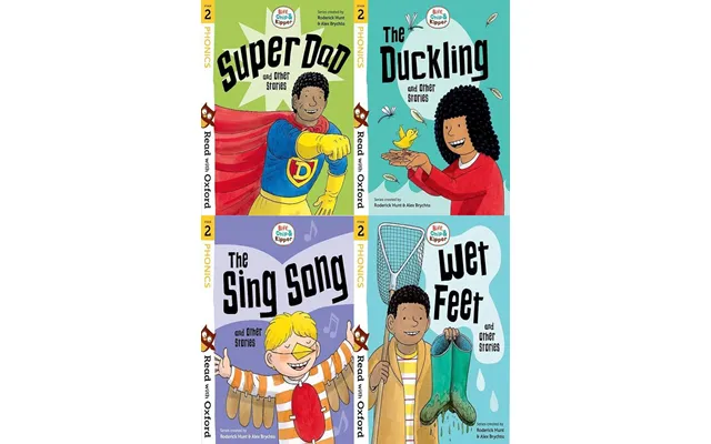 Read With Oxford Phonics Stage 4 Biff, Chip & Kipper 4 Books Collection Set - Ages 5-7