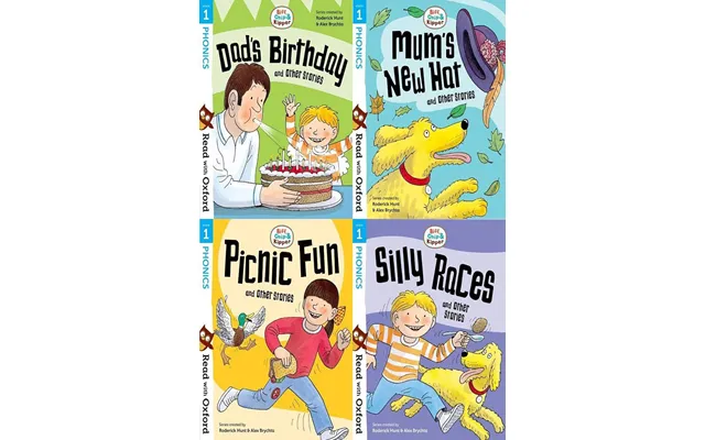 Read With Oxford Stage 1 Biff, Chip & Kipper 4 Books Collection Set - Ages 3-4