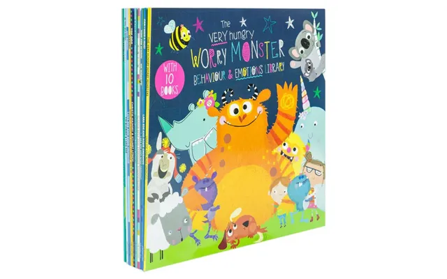 Very Hungry Worry Monster Behaviour & Emotions Library 10 Books Collection Set - Ages 5-7
