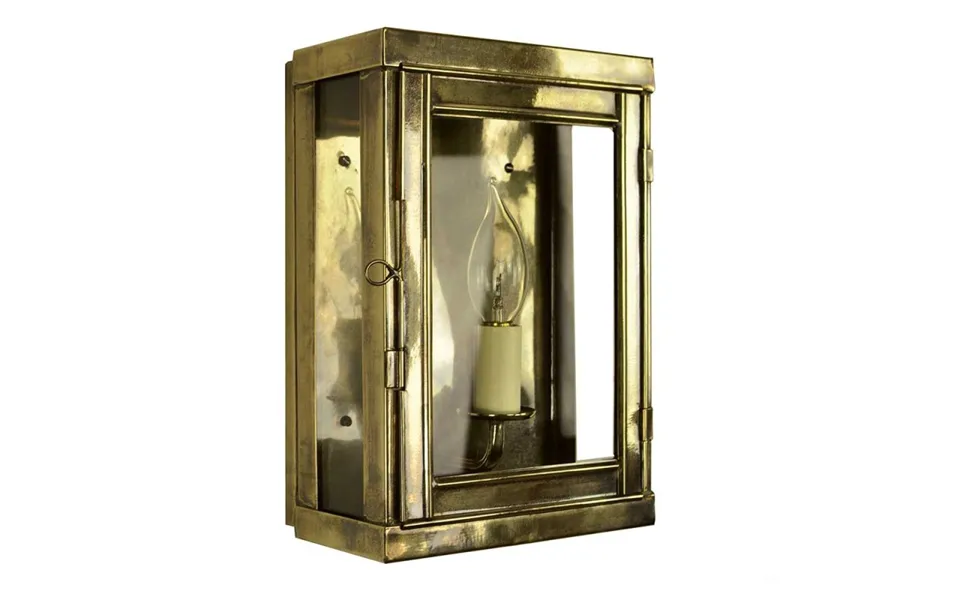 475 Oxbridge 1 Light Exterior Wall Lantern - Product Finish Polished Brass