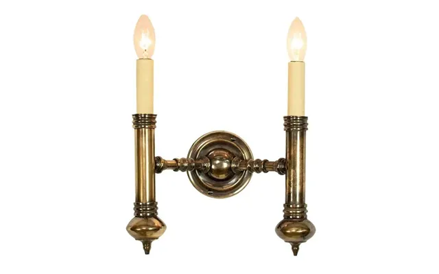 710t Carlton 2 Light Brass Wall Light. - Product Finish Antique product image