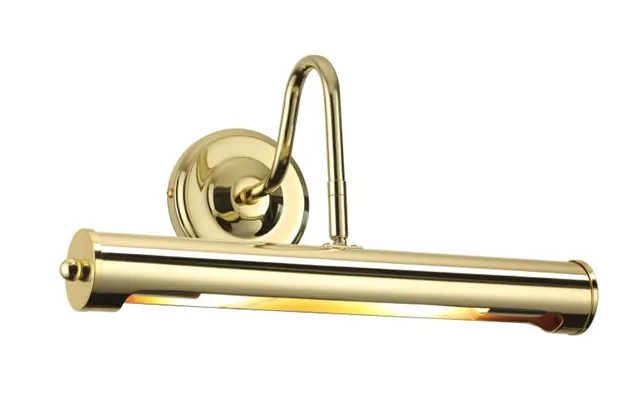 Classic 14 Inch Polished Brass Swan Neck Picture Light
