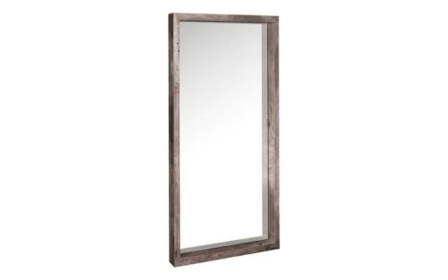 Dar Wisebuys Rocco Rectangle Mirror In Distressed Concrete Effect Veneer