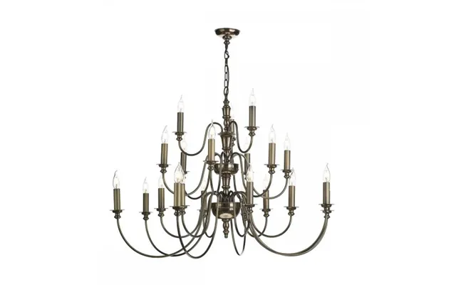 David Hunt Lighting Dic2163 Dickens 21 Light Ceiling Pendant In Bonze - Fitting Only