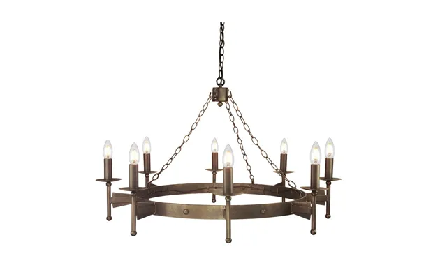 Elstead Cw8 Cromwell Wrought Iron 8 Light Chandelier