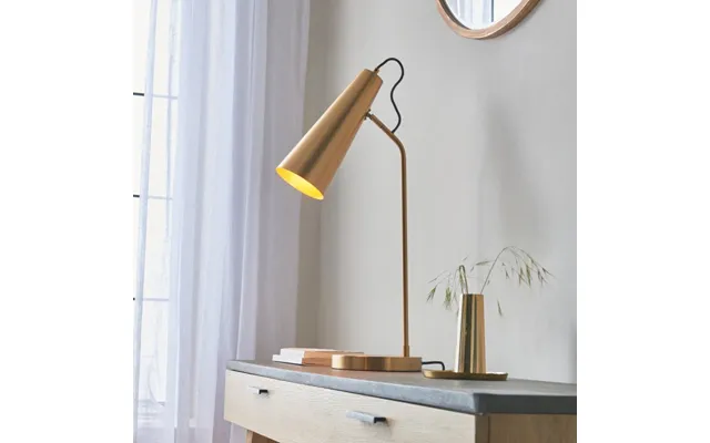 Endon 107527 Karna Task Table Lamp In Warm Brass Finish