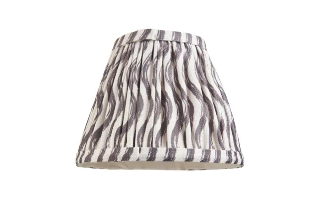 Endon 112924 Ripple Tapered Lamp Shade 16 Cm In Pearl Grey Finish