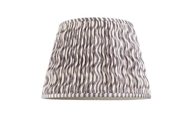 Endon 112929 Ripple Tapered Lamp Shade 40 Cm In Pearl Grey Finish