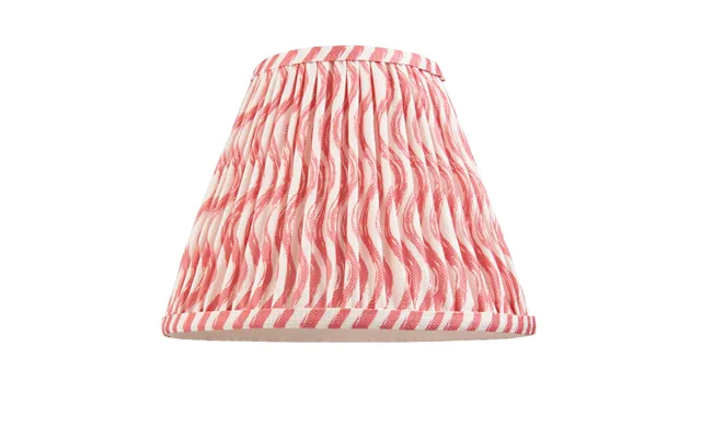 Endon 113058 Ripple Tapered Lamp Shade 25 Cm In Coral Pink product image