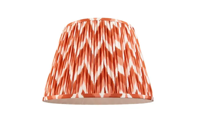 Endon 113075 Zigzag Tapered Lamp Shade 40 Cm In Apricot Orange