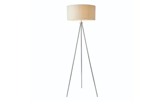 Endon 73145 Tri Ivory One Light Floor Lamp In Chrome Plate With Ivory Linen Mix Shade product image