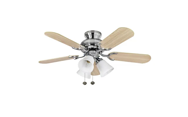 Fantasia 110187 Capri 36 Ceiling Fan In Stainless Steel With Belmont Light
