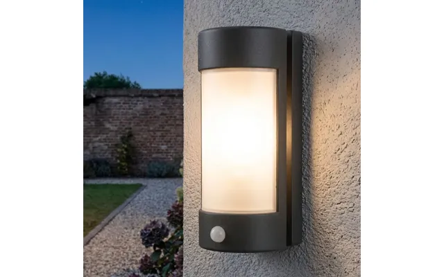 Firstlight 3427gp Arena 1 Light Wall Light With Pir In Graphite With Opal Diffuser