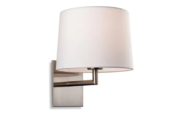Firstlight 4935bs Grand One Light Wall Light In Brushed Steel With Cream Shade