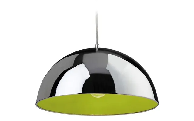 Firstlight 8622chgn Bistro 1 Light Ceiling Pendant In Chrome And Green Finish