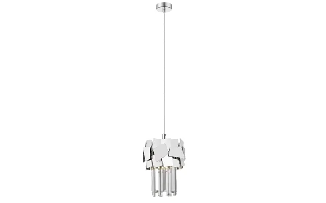 Impex Celine 1 Light Crystal Ceiling Pendant Light In Polished Chrome Finish