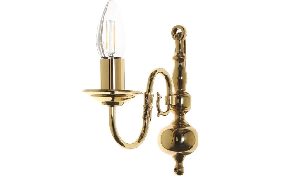 Impex Traditional Flemish 1 Light Single Wall Bracket - Product Finish Antique Brass
