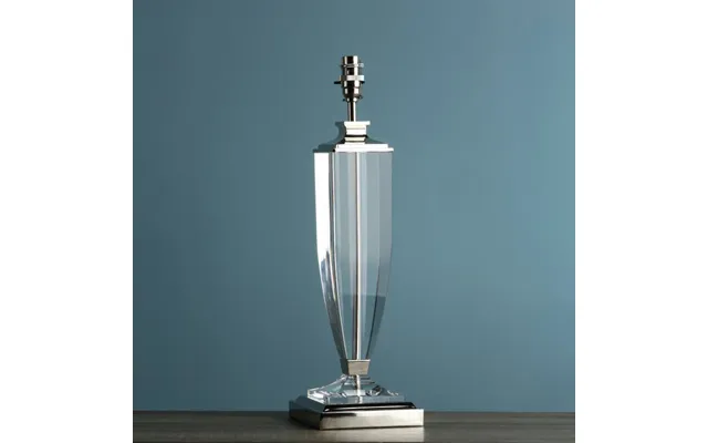 Laura Ashley Carson Polished Nickel Crystal Extra Large Table Lamp Base