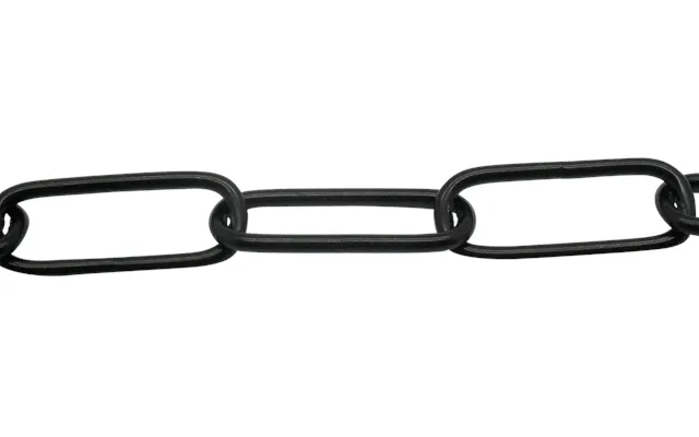 Light Duty Classic Decorative Spare Chain 38mm X 16mm In Black Finish