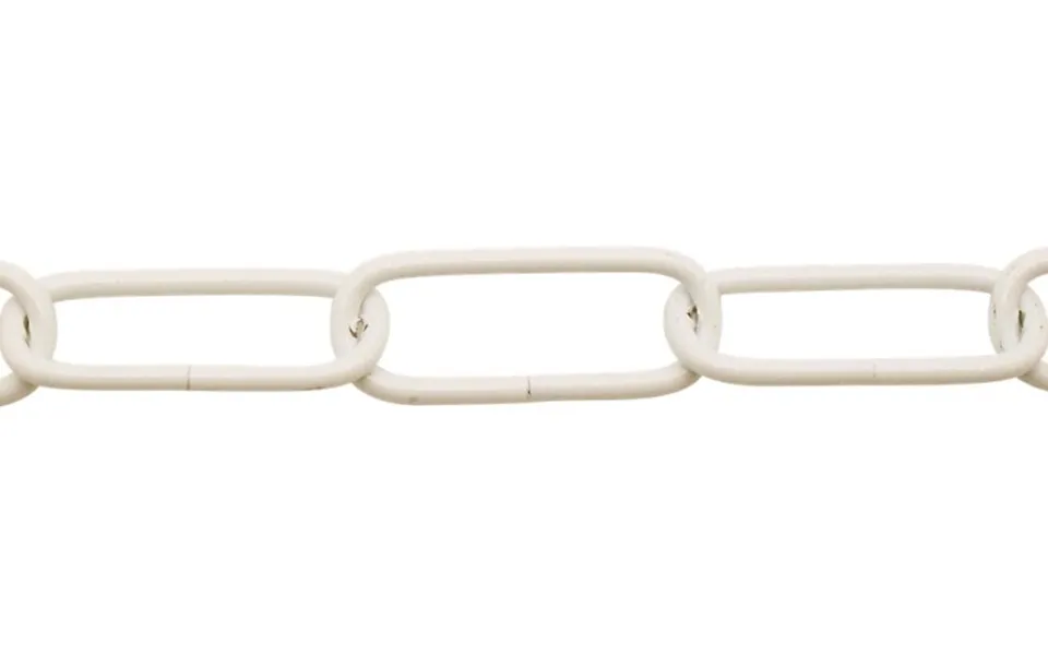 Light Duty Classic Decorative Spare Chain 38mm X 16mm In Cream Finish