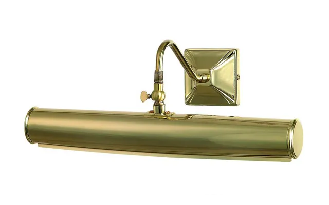Pl1 20 Pb Large Traditional Picture Light In Polished Brass