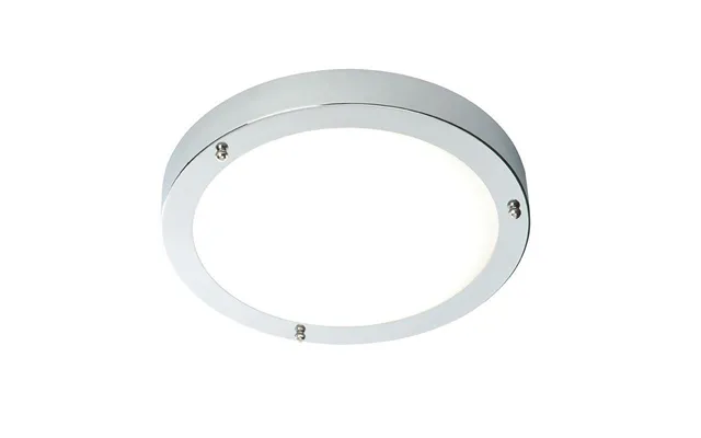 Saxby 54676 Portico Led Chrome And Frosted Glass Ceiling Flush Light Ip44