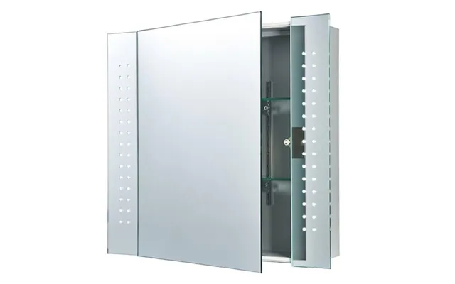 Saxby 60894 Ravelo Led Bathroom Cabinet Mirror With Shaver Socket And Ir Switch