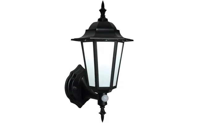 Saxby Evesham 54555 Led Pir Wall Lantern In Black Ip44