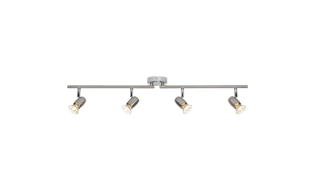 Saxby G5503177 Palermo Brushed And Polished Chrome Four Bar Spotlight