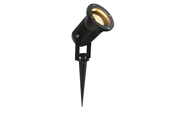 Saxby Polgu10 Opaz Mv Outdoor Ground Spike Light In Matt Black Paint