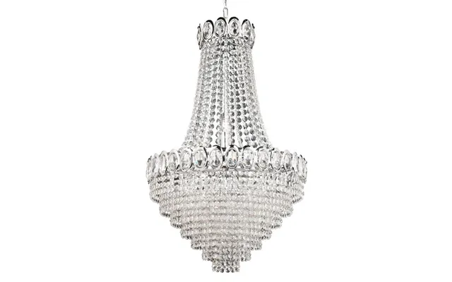 Searchlight 1711-11cc Crystal 11 Light Ceiling Pendant In Chrome