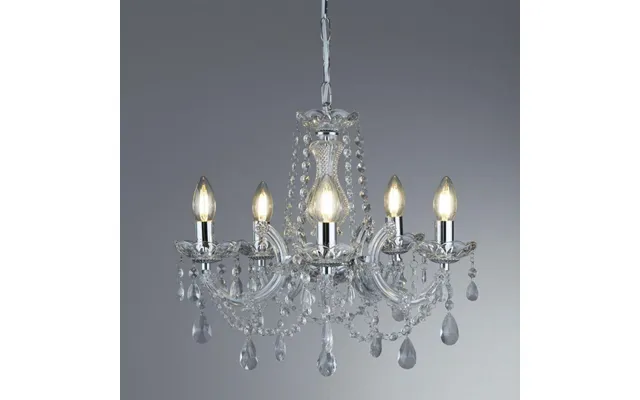 Searchlight 399-5 Marie Therese 5 Light Chandelier Ceiling Light In Polished Chrome