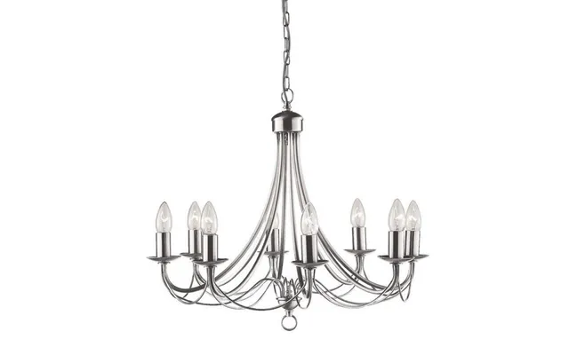 Searchlight 6348-8ss Maypole 8 Light Multi Arm Ceiling Light Silver