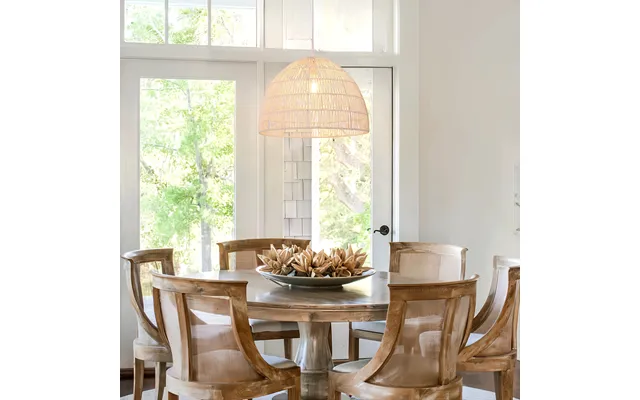 46cm Handwoven Paper Rope Dome Pendant Ceiling Light