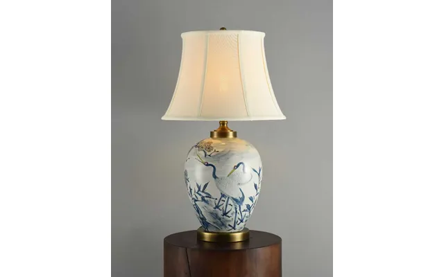 Blue Crane Ceramic Table Lamp