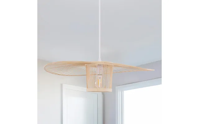 Fan-shape Bamboo Pendant Light For Organic Elegance And Warmth