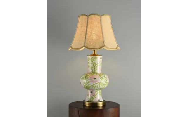 Slim Floral Ceramic Table Lamp