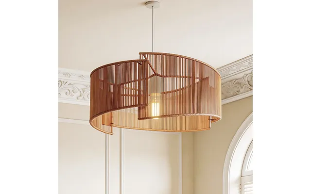 Twist Handwoven Paper Rope Pendant Light For Cozy Living Spaces