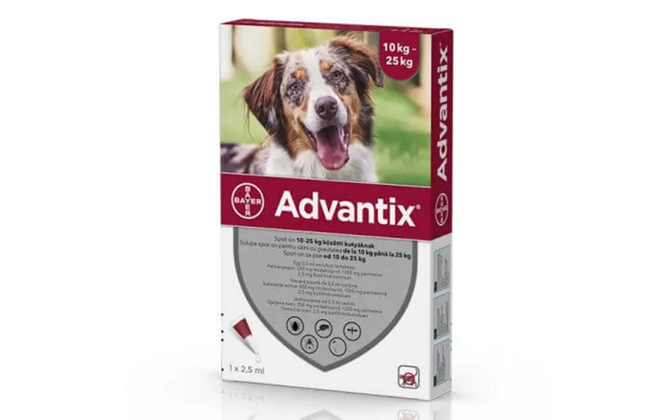 -on Advantix 250 Deworming Solution For Dogs - 1 Pipette
