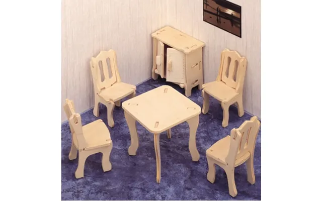 3d Folding Wooden Puzzle Furniture Dining Room