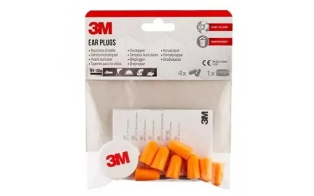 3m Polyurethane Ear Plugs Noise Ref 1100 4 Pairs