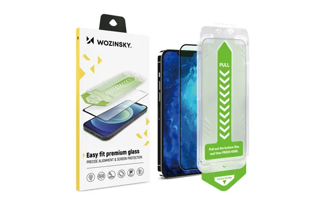 9h Tempered Glass With Mounting Frame For Iphone 13 Wozinsky Premium Glass - Black
