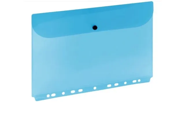 A4 Folder With Zipper - Blue