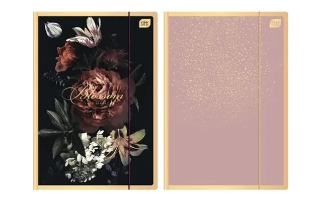 A4 Rubber Band Folder - Satin Gold 1