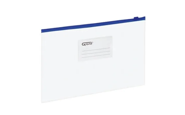 A5 Document Envelope With Zipper - Blue